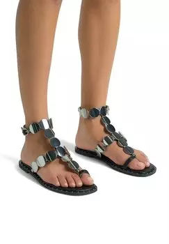 Сандалии с Т-образной застежкой ADORNO Alma en Pena, черный