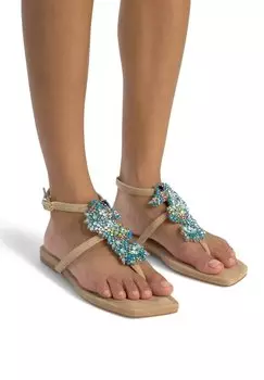 Сандалии с Т-образной застежкой Alma en Pena, светло-коричневый