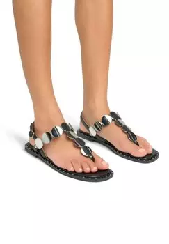 Сандалии с Т-образной застежкой CIERRE CON HEBILLA Alma en Pena, черный