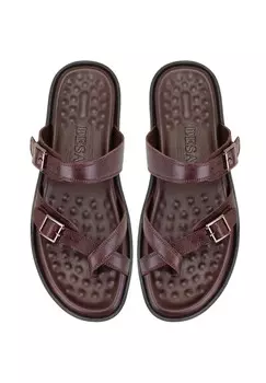 Сандалии с Т-образной застежкой Desa, темно-коричневый