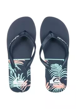 Сандалии с Т-образной застежкой JAVA GOOD PALM Quiksilver, цвет Mottled Blue