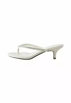 Сандалии с Т-образной застежкой REGULAR FIT - FOREVER COMFORT JEWELLED TOE THONG KITTEN HEELS Next, бежевый