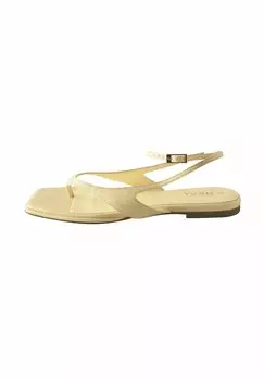 Сандалии с Т-образной застежкой REGULAR FIT-FOREVER COMFORT STRAPPY ANKLE TOE THONG - Pool slides Next, желтый