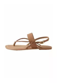 Сандалии с Т-образной застежкой STANDARD WIDE FIT - FOREVER COMFORT Next, цвет Mottled Brown