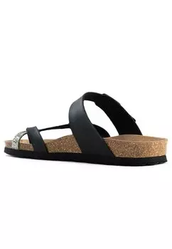 Сандалии с Т-образной застежкой TULIPE SUNBAY, антрацит