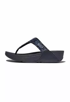 Сандалии с Т-образной застежкой ZEHENTRENNER LULU CRYSTAL-MIX TOE-POST - Pool slides FitFlop, темно-синий