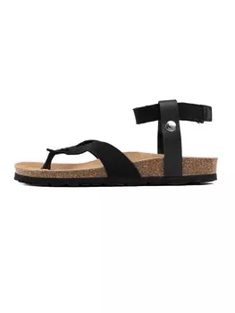 Сандалии с т-образным ремешком Bayton T-Bar Sandals Spiral, черный