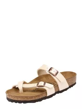 Сандалии с Т-образным ремешком Birkenstock Mayari, шампанское
