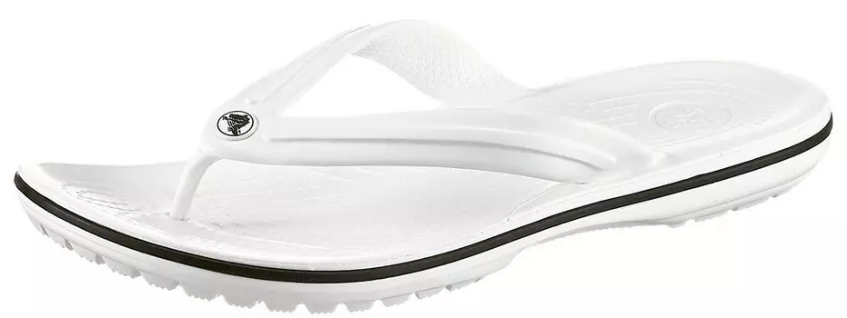 Сандалии с Т-образным ремешком Crocs Flip, белый