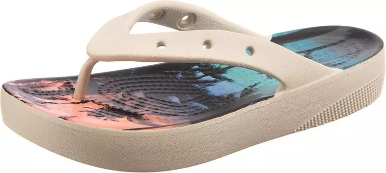 Сандалии с т-образным ремешком Crocs T-Bar Sandals, бежевый