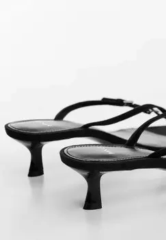 Сандалии с Т-образным ремешком Denia Mango, черный