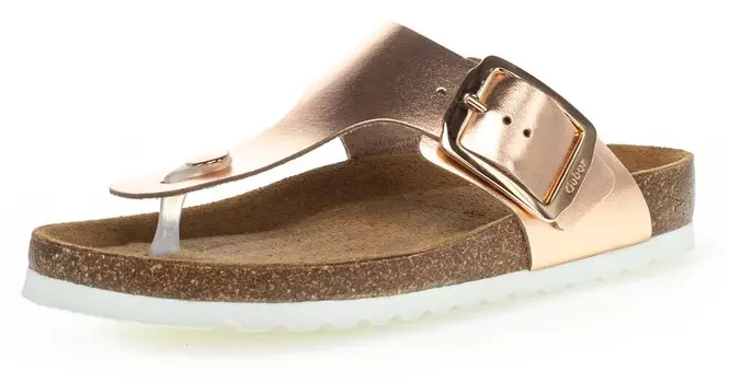 Сандалии с Т-образным ремешком Gabor, золото