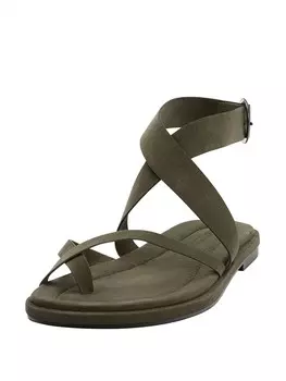 Сандалии с т-образным ремешком Pull&Bear T-Bar Sandals, зеленый