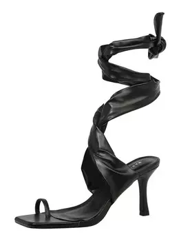 Сандалии с Т-образным ремешком Warehouse, черный