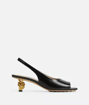 Сандалии с узлом Bottega Veneta, черный