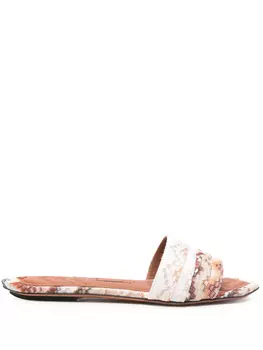 Сандалии с узором зигзаг Missoni, коричневый