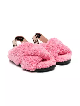 Сандалии с ворсом N21 Kids, розовый