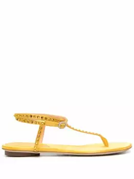 Сандалии с заклепками Giannico, желтый