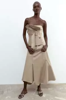 Сандалии с животным принтом ZARA, зебра
