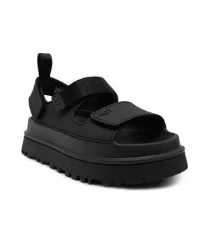 Сандалии с золотистым блеском Ugg, черный