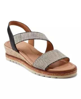 Сандалии Sabina на низком клину с ремешками Easy Spirit, мультиколор