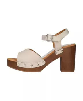 Сандалии Сабо цвета слоновой кости тако Unisa, белый