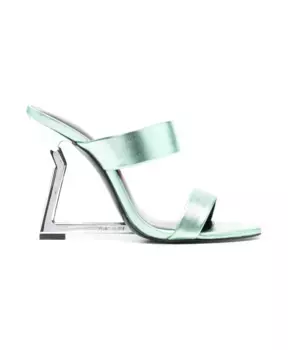 Сандалии сабо Just Cavalli, зеленый