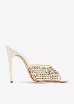 Сандалии Saint Laurent Blonde Mule, бежевый