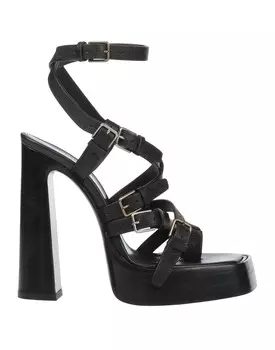 Сандалии Saint Laurent, черный