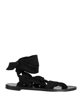 Сандалии Saint Laurent, черный