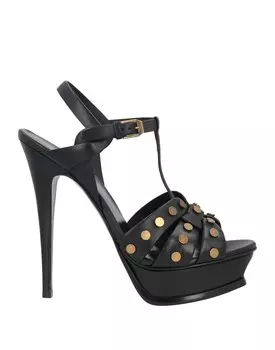 Сандалии Saint Laurent, черный