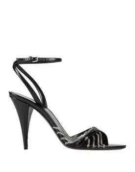 Сандалии Saint Laurent, черный