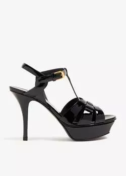 Сандалии Saint Laurent Tribute Platform, черный