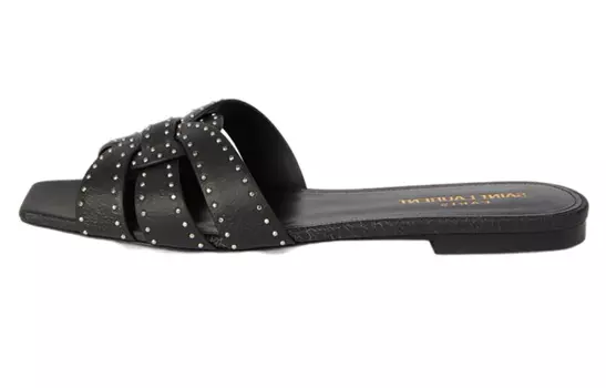Сандалии Saint Laurent Tribute женские, черный