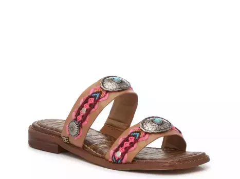 Сандалии Sam Edelman Hardyn, цвет седло-коричневый/розовый/бордовый