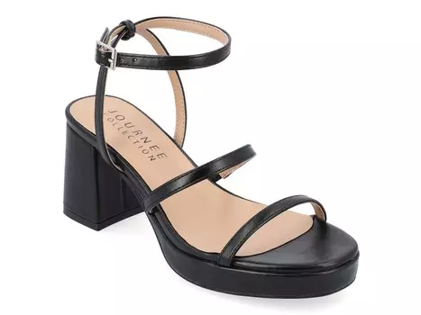 Сандалии Samilee на платформе Journee Collection, черный