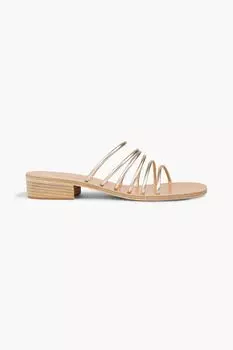 Сандалии Sani из металлизированной кожи ANCIENT GREEK SANDALS, платиновый