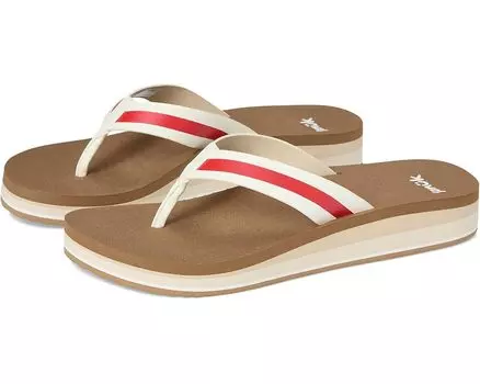 Сандалии Sanuk Highland Stripe, красный