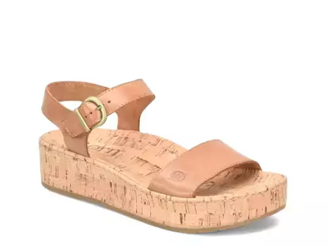 Сандалии Sari Wedge Sandal Born, темно-коричневый