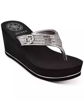 Сандалии Sarraly Eva Logo Wedge Slip On Flip GUESS, белый