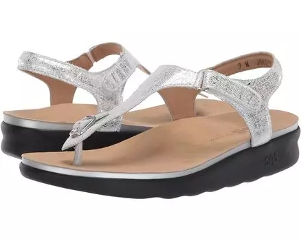 Сандалии SAS Marina, цвет Shiny Silver