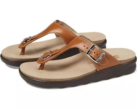 Сандалии SAS Sanibel Comfort Thong, цвет Caramel