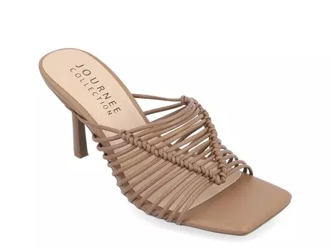Сандалии Saskia из коллекции Journee Journee Collection, темно-коричневый