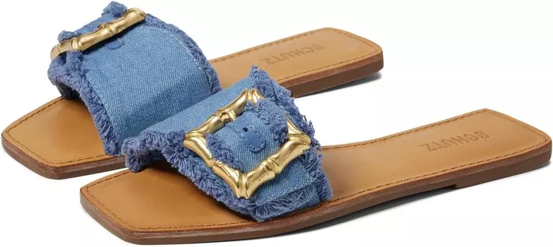 Сандалии Schutz Enola Flat, цвет Azul /Summer Jeans