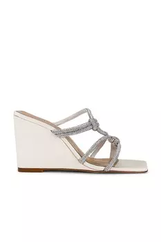 Сандалии Schutz Lauryn Wedge, цвет Cristal & Pearl