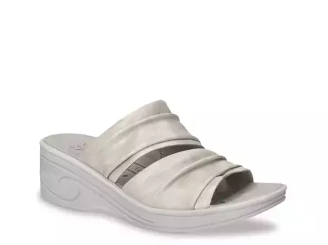 Сандалии Seeker Wedge Easy Street, Silver Metallic