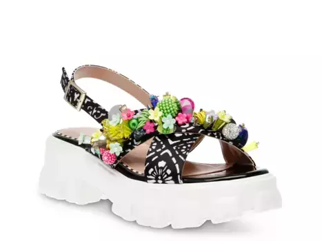 Сандалии Selah Platform Sandal Betsey Johnson, черный/мультиколор