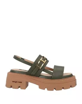 Сандалии Sergio Rossi, темно-зеленый