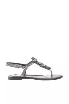 Сандалии - Серый - На плоской подошве Trendyol, серый