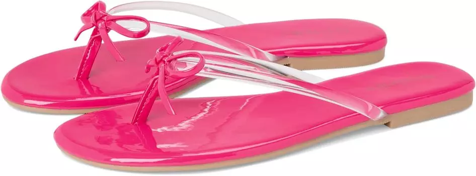 Сандалии Seychelles Wish List Clear Patent V Leather, цвет Clear/Fuchsia